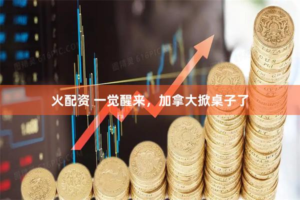 火配资 一觉醒来，加拿大掀桌子了